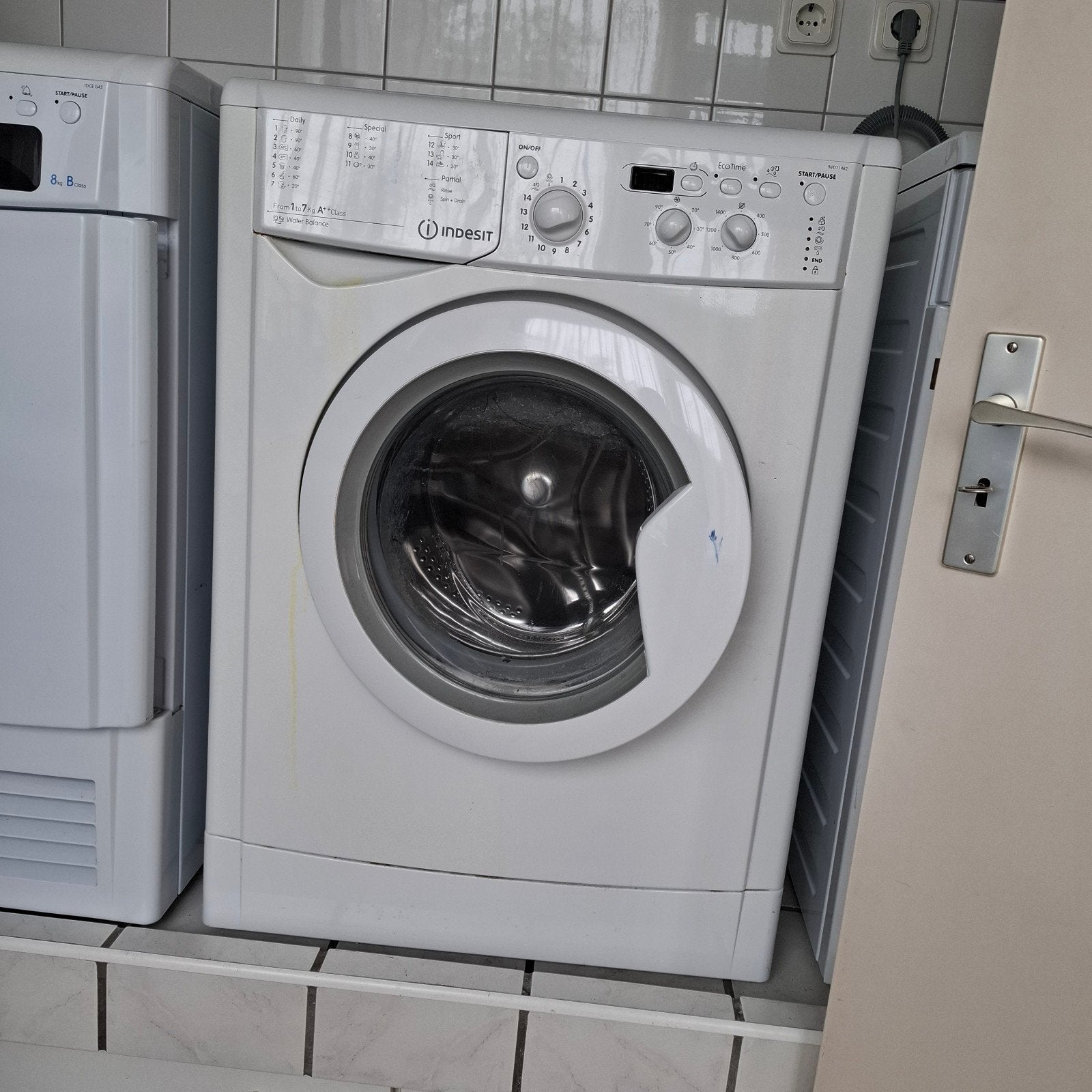 Indesit IWD 71482 Wasmachine - Maakt geluid (gratis af te ha, Witgoed en Apparatuur, Wasmachines, Ophalen, Energieklasse A of zuiniger