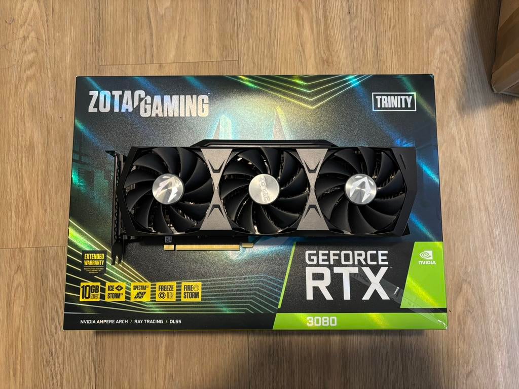 Zotac Gaming RTX 3080 Trinity 10GB, Computers en Software, Videokaarten, GDDR6, PCI-Express 4, Refurbished, Ophalen of Verzenden