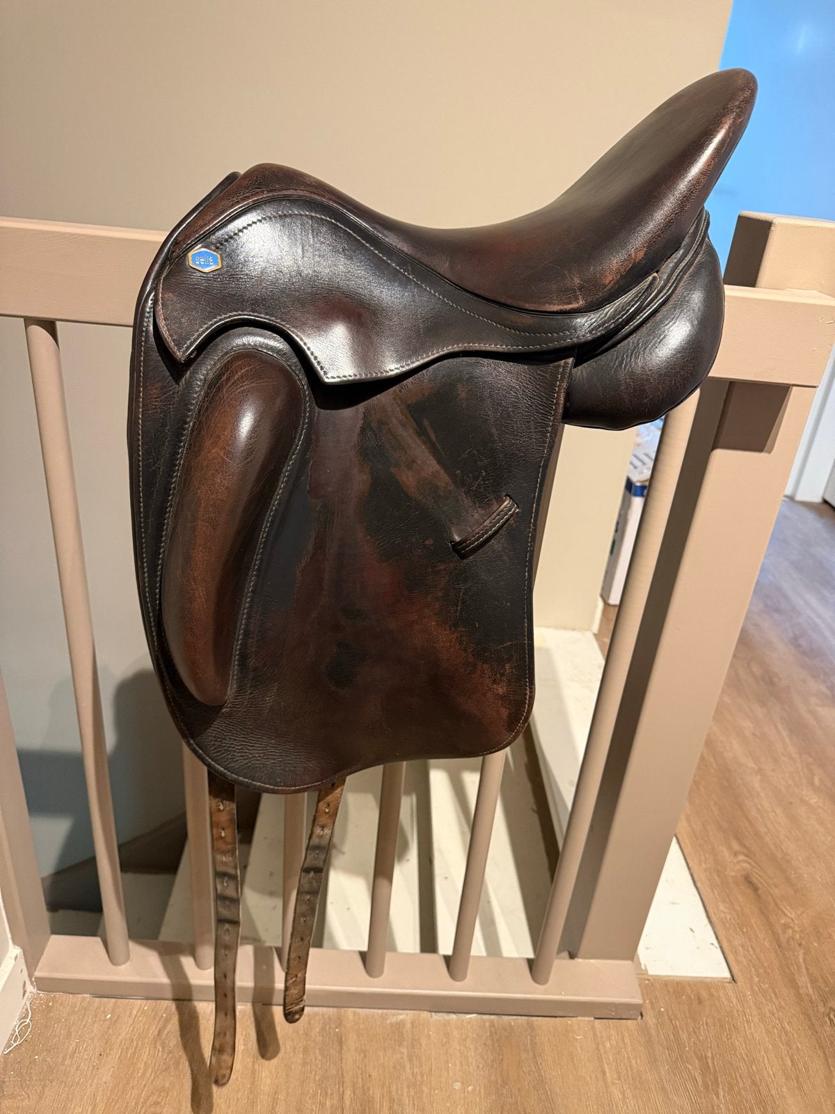 Sella Impara Zadel 17 inch, Dieren en Toebehoren, Ophalen, Gebruikt, Dressuur, Overige merken