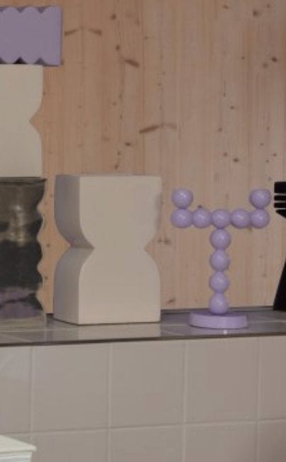 Zuiver Bubbles Kandelaar Shiny Lila Two | Van €59, nu voor, Nieuw, Ophalen of Verzenden, Zuiver, Zuiver