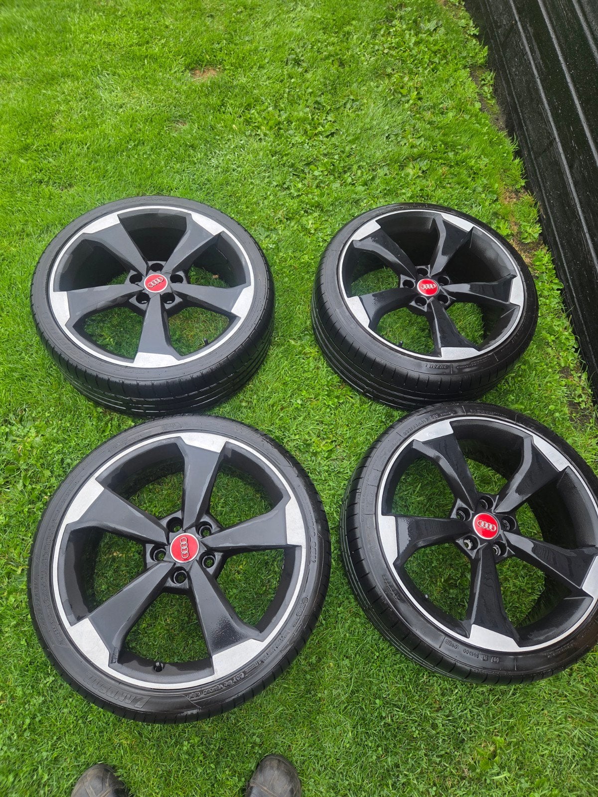 Audi Rotor Velgen 19 inch met Zomerbanden 235/35ZR19, Gebruikt, Banden en Velgen, 235 mm, Personenwagen