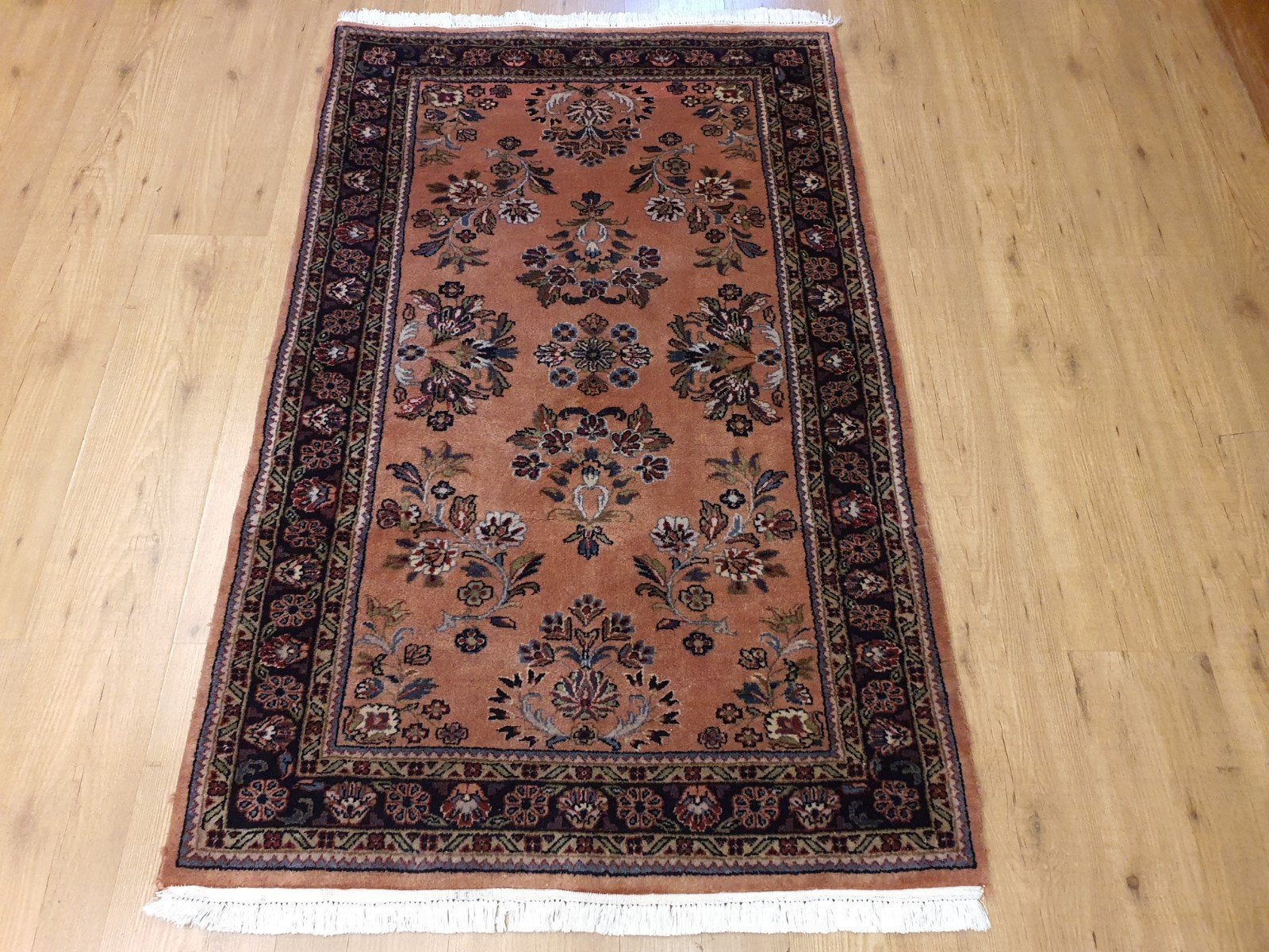 Vintage handgeknoopt perzisch tapijt sarough 160x95, Info@SlatsAntiek.nl, Tweedehands, Perzisch, 150 tot 200 cm