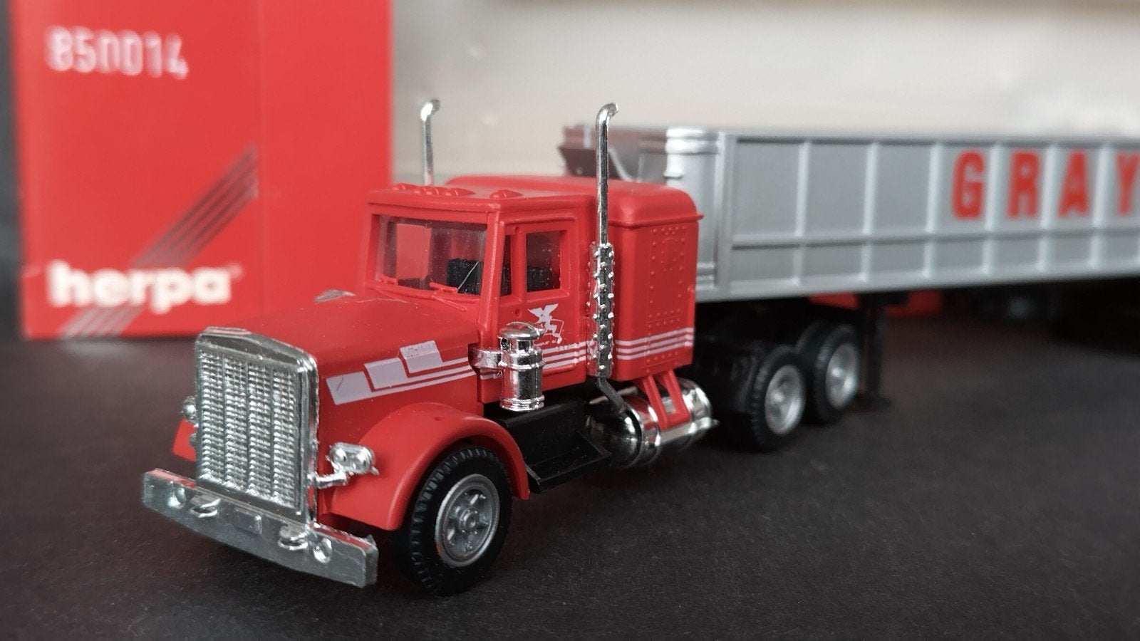 Peterbilt Dump Truck 1:87 Herpa Pol, Verzenden, M, Zo goed als nieuw, Bus of Vrachtwagen