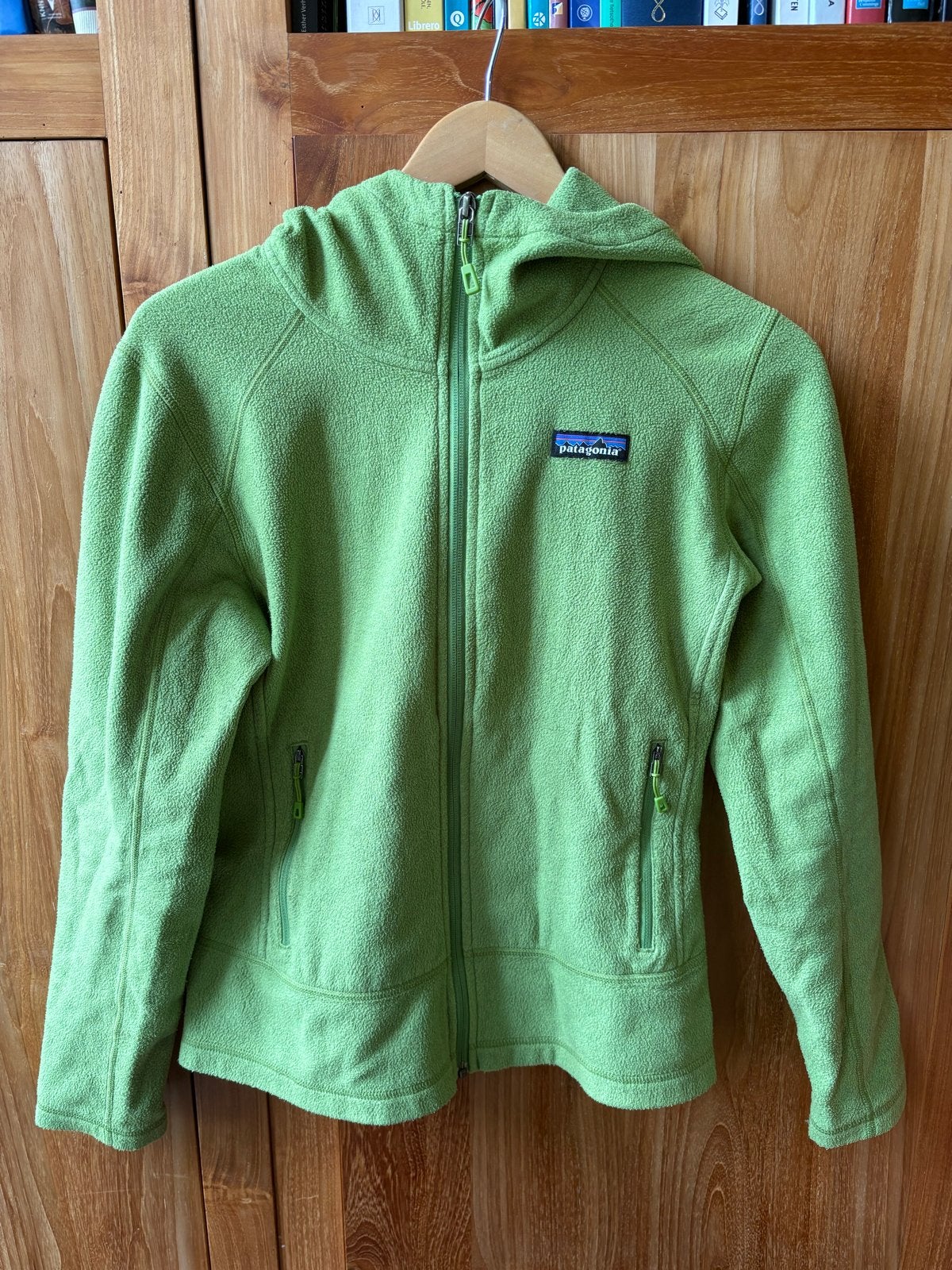 Groen Patagonia vest met ritszakken, maat S, Ophalen of Verzenden, Gedragen, Maat 36 (S), Groen