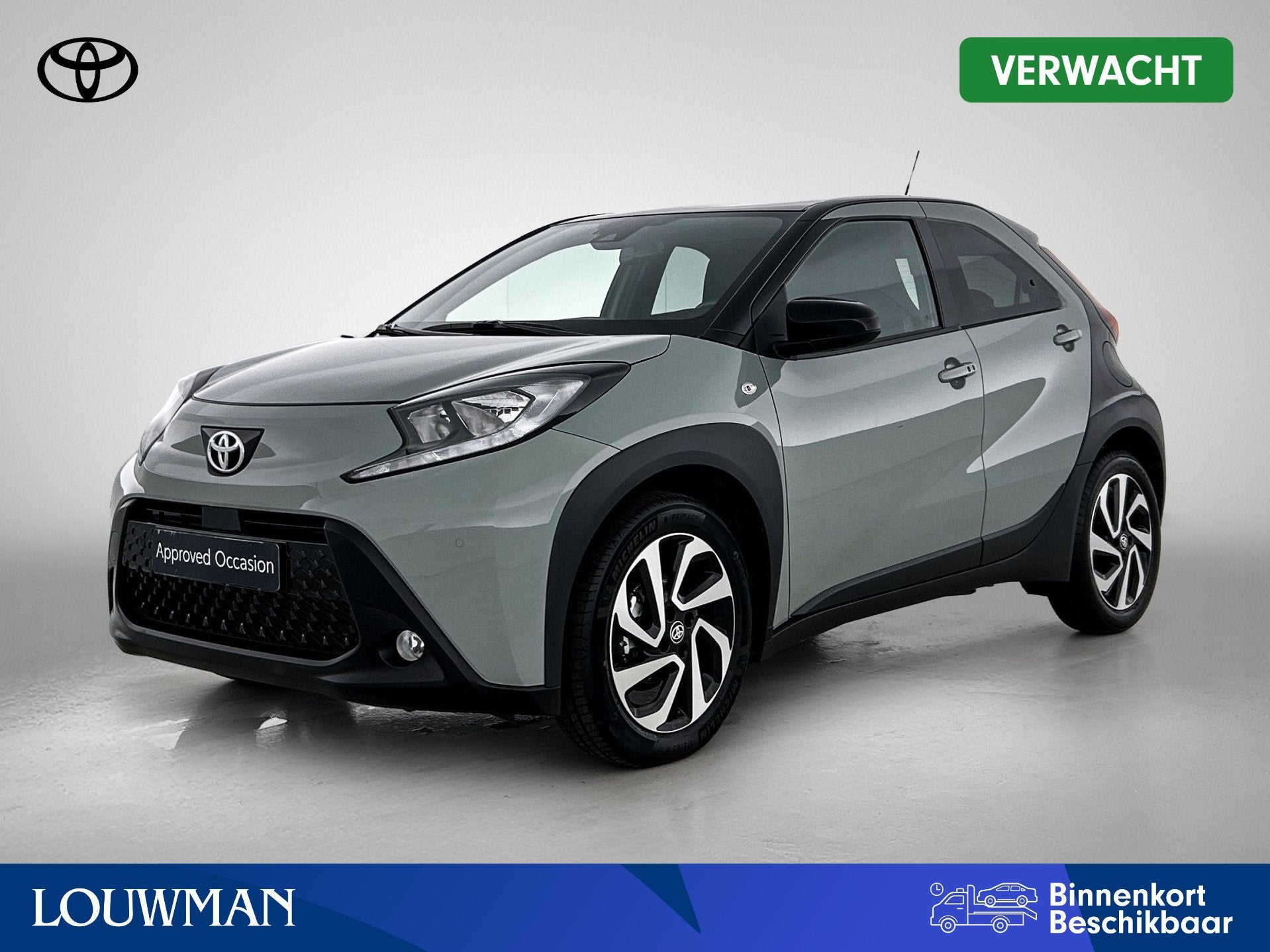 Toyota Aygo X 1.0 VVT-i S-CVT Pulse + | BTW Voertuig | Parke, 12 maanden, Stof, Gebruikt, Zwart