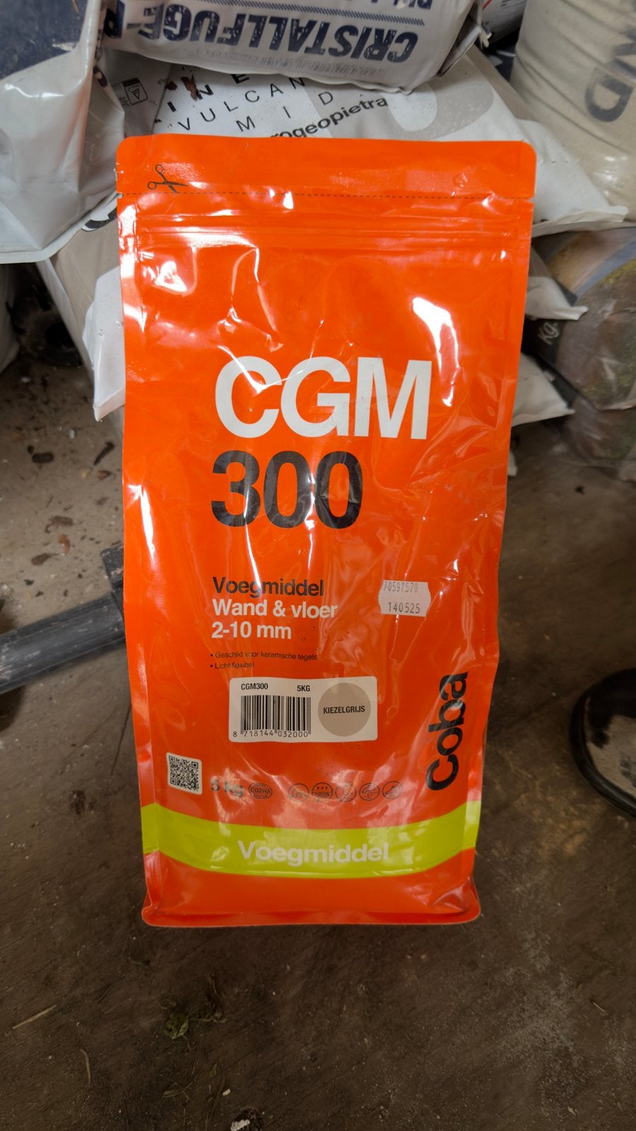 Coba CGM 300 Voegmiddel Wand & Vloer 2-10 mm Kiezelsgrijs, Ophalen of Verzenden, Nieuw, Overige materialen, Overige typen