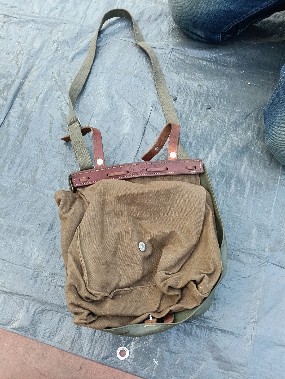 WW2 ORIGINAL Zwitsers broodtas, Ophalen of Verzenden