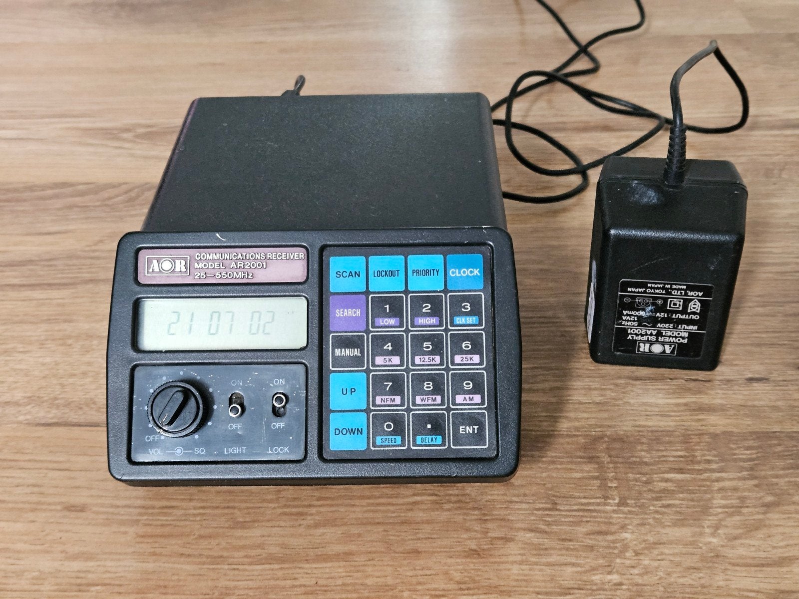 AOR AR2001 Communicatie Ontvanger Scanner 25-550MHz, Ophalen of Verzenden, Gebruikt, Ontvanger