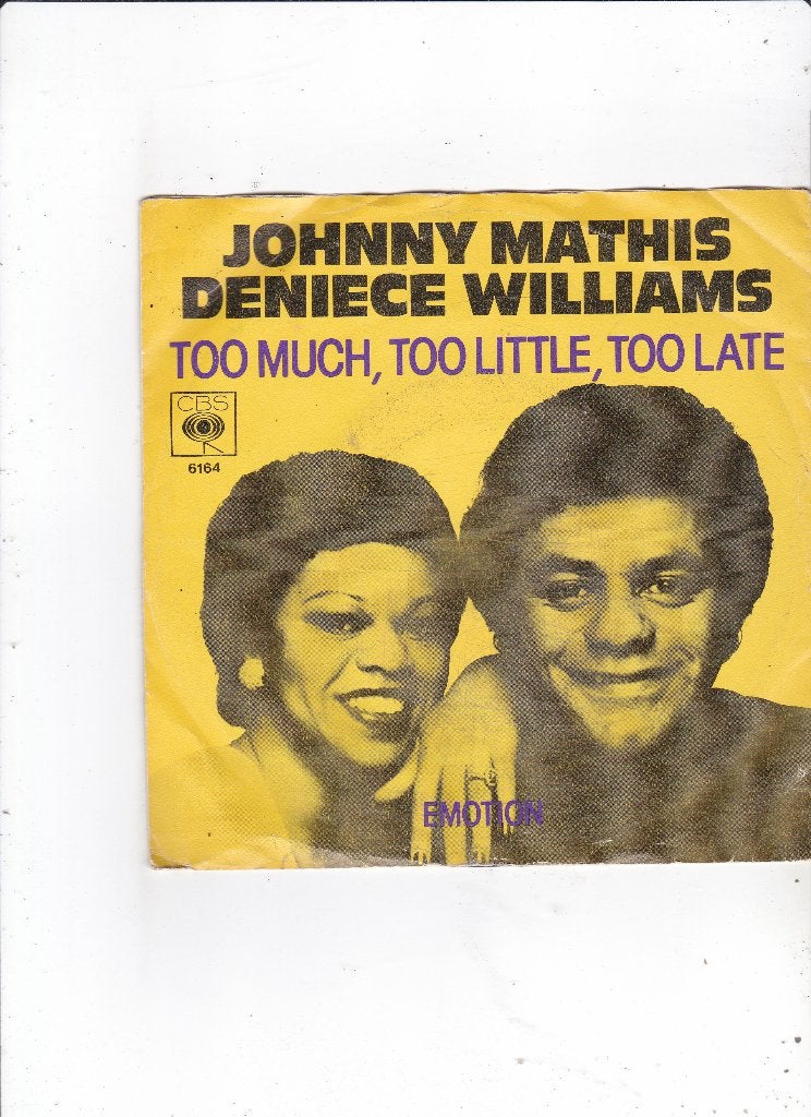 Single Johnny Mathis & Deniece Williams, Ophalen of Verzenden, Gebruikt, 7 inch, Pop