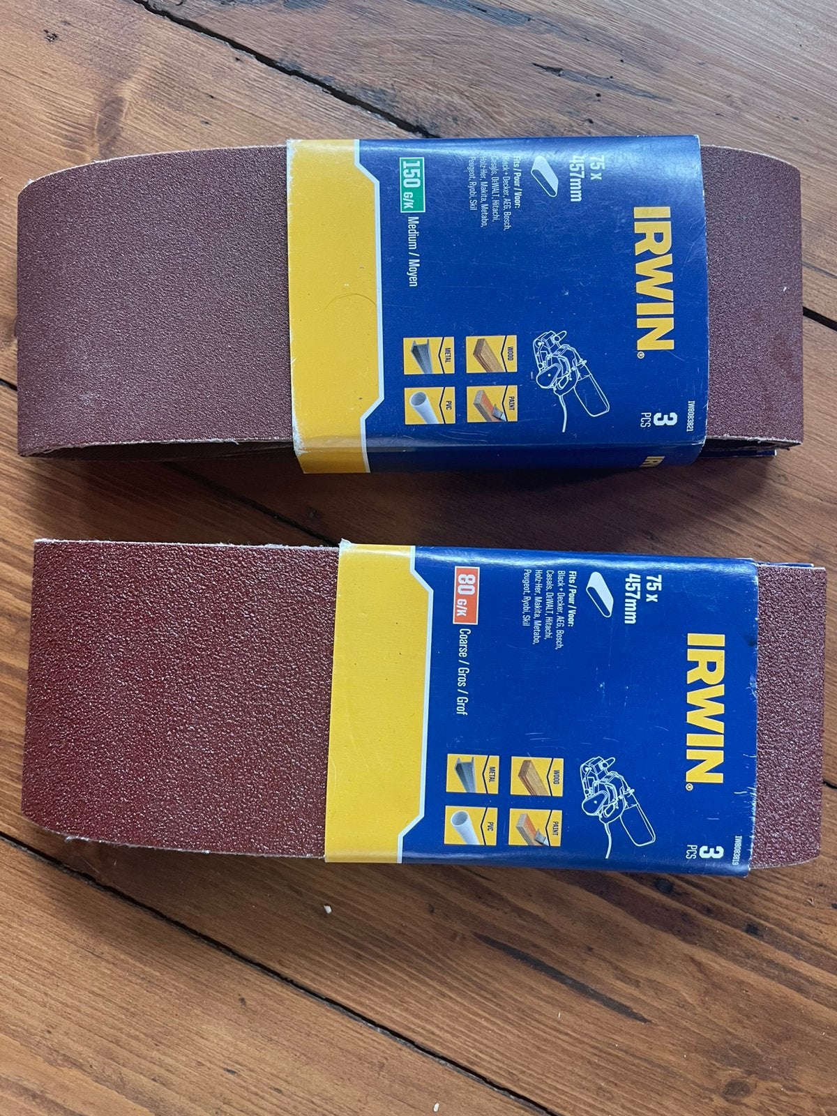 Irwin schuurpapier voor bandschuurmachine, Ophalen, Nieuw