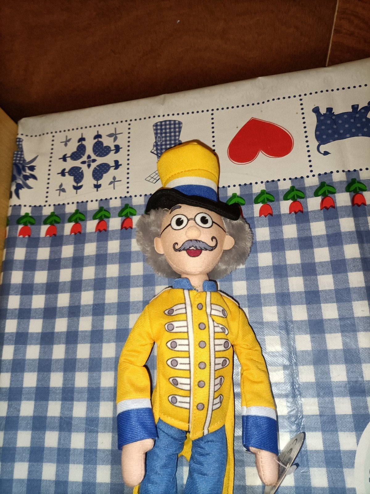 Directeur Kaasgaaf knuffel Julianatoren 34 cm, Ophalen of Verzenden, Zo goed als nieuw, Overige typen