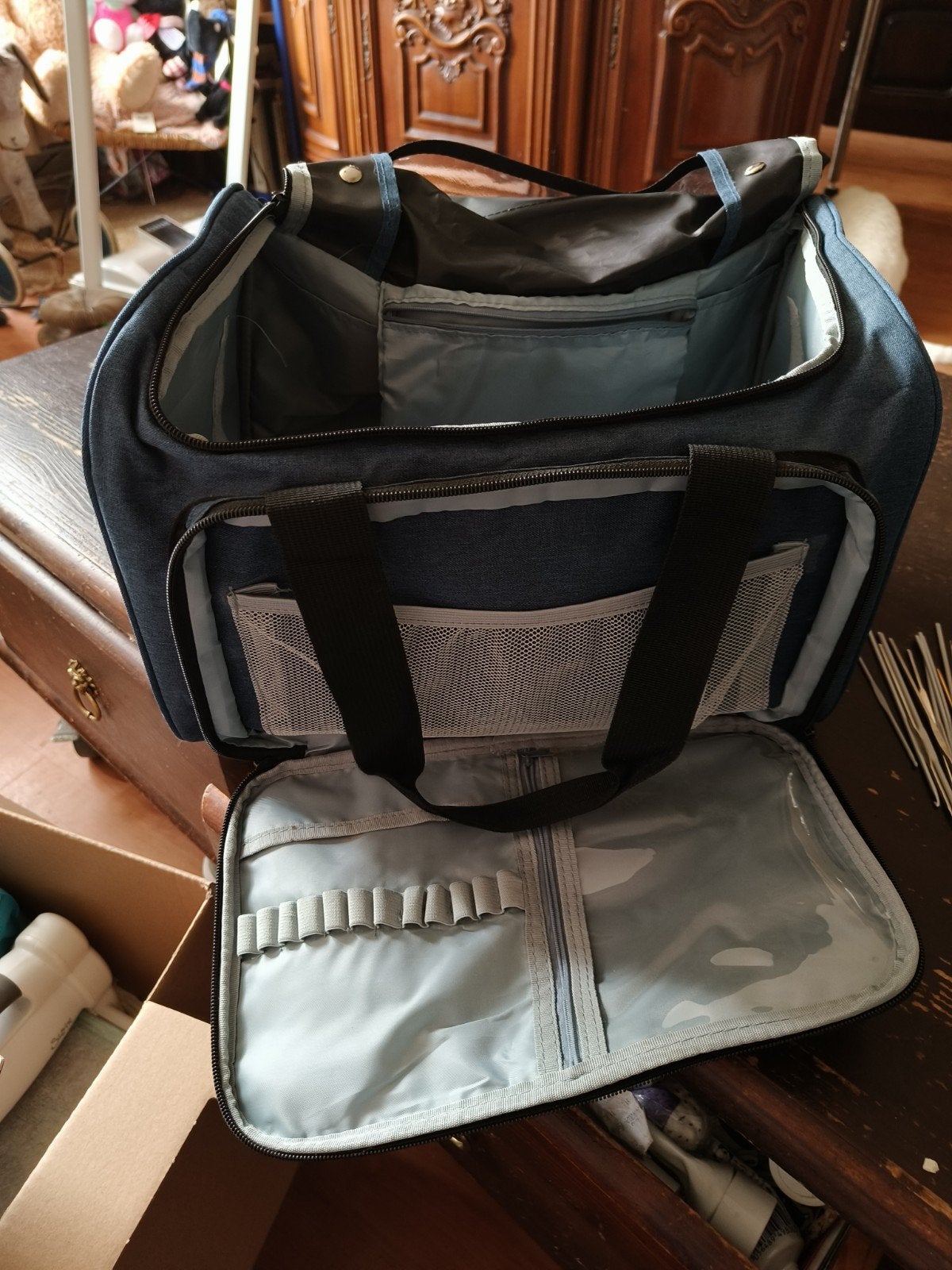Brei haak tas met vele vakken, Ophalen of Verzenden, Gelezen, Overige onderwerpen