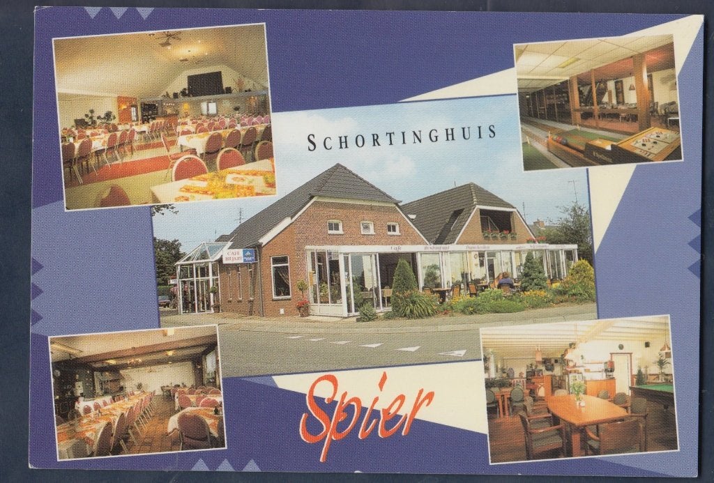 Spier Schortinghuis Café Rerstaurant Kegelbaan Ongelopen, Verzamelen, Ophalen of Verzenden, 1980 tot heden, Ongelopen, Drenthe