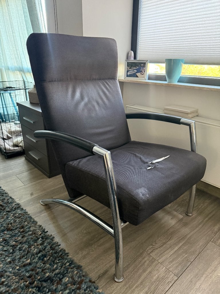 Leolux fauteuil, Huis en Inrichting, Ophalen, Gebruikt, 75 tot 100 cm, 50 tot 75 cm
