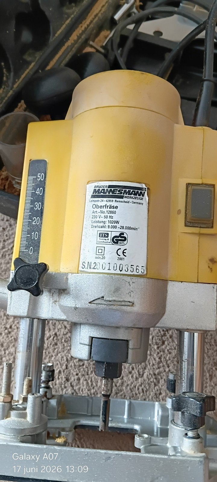 Bovenfrees, Ophalen, Elektrisch, Bovenfrees