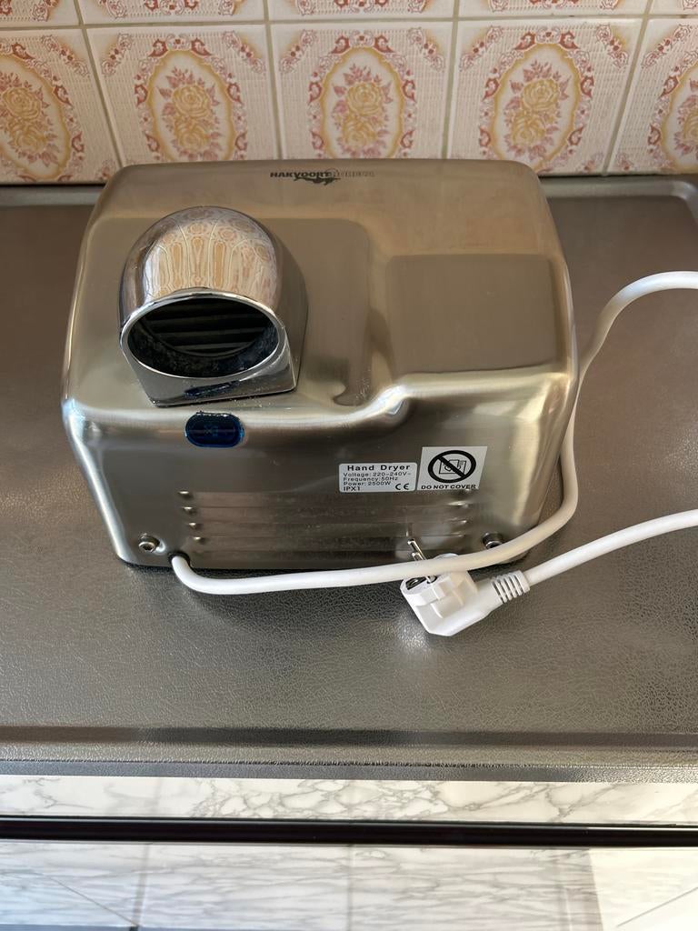 HAKVOORT HORECA Automatische Handdroger RVS, Witgoed en Apparatuur, Ophalen, Nieuw
