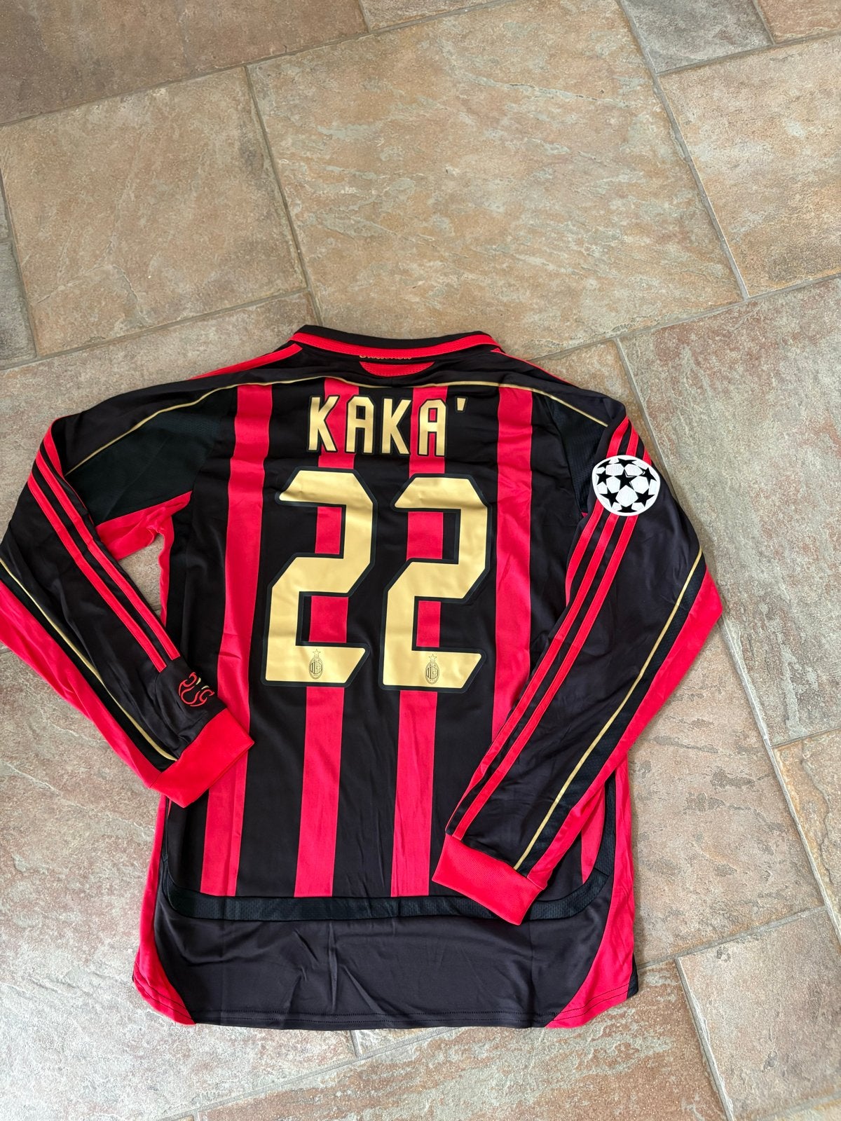 Kaka Voetbalshirt Rood Zwart - AC Milan Adidas, Maat M, Ophalen of Verzenden, Nieuw, Shirt