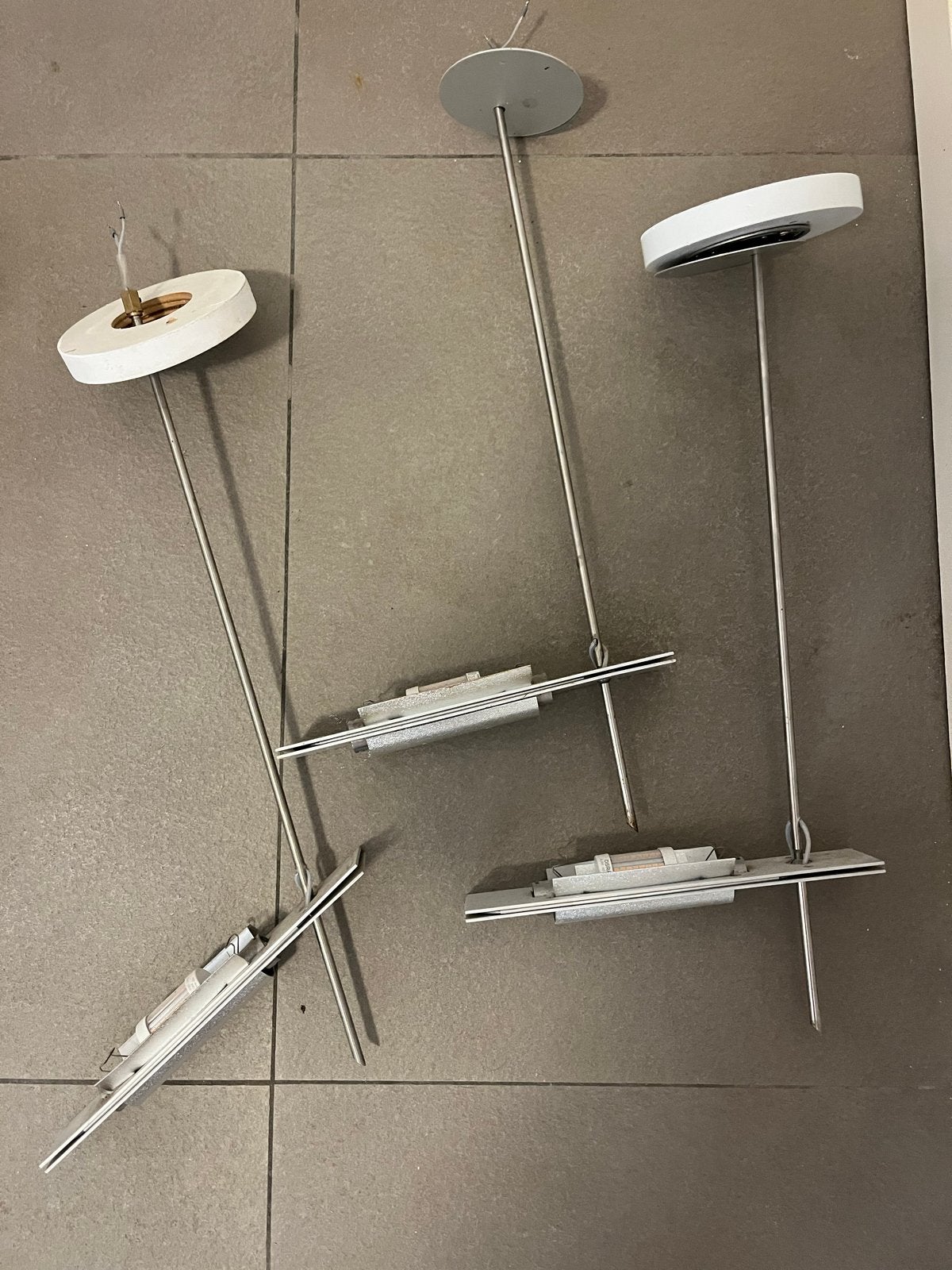 3x Ingo Maurer 'Wandering Finger' wand-/plafondlampen, Overige merken, Gebruikt, Modern, Ophalen