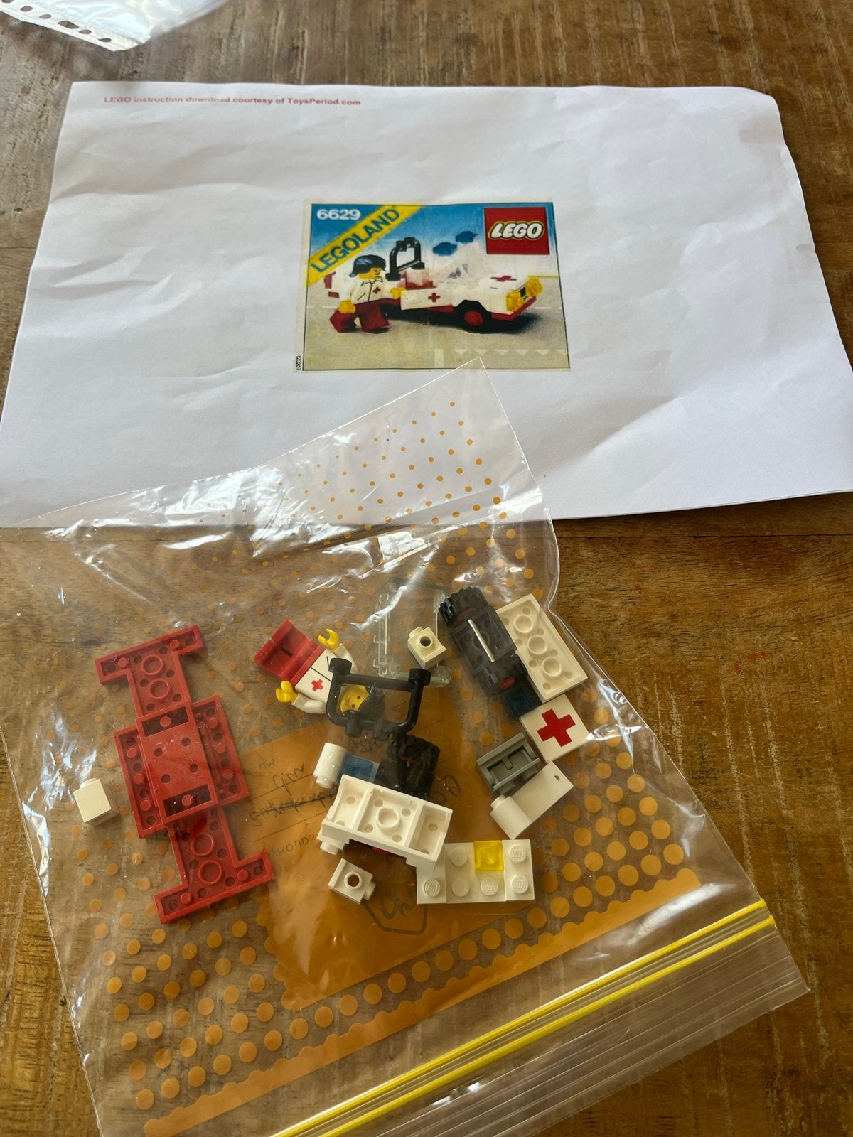 Lego Legoland 6629 Ambulance - 100% compleet met instructies, Kinderen en Baby's, Speelgoed | Duplo en Lego, Lego, Ophalen of Verzenden