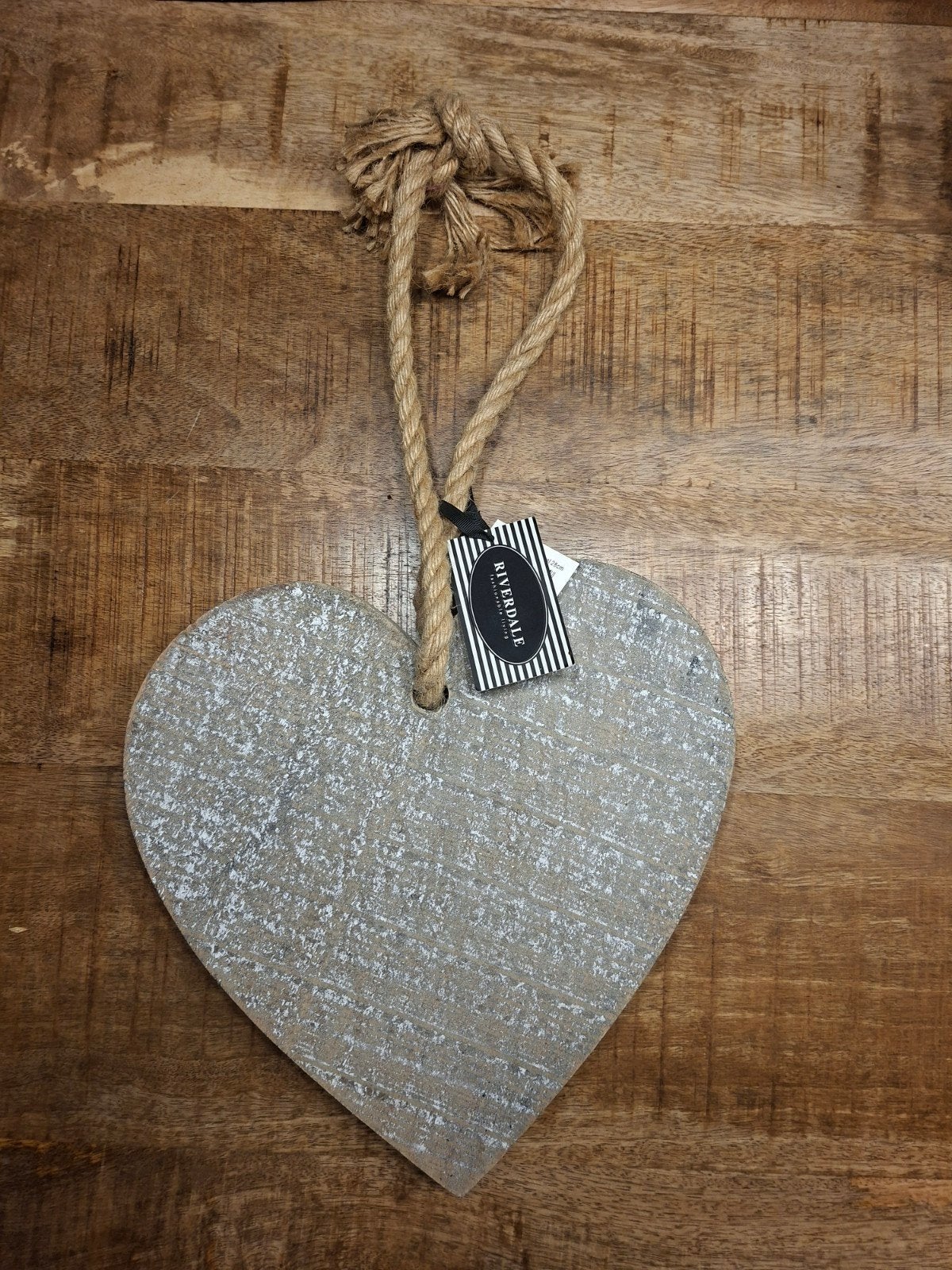 Riverdale Houten Hart Decoratie - Landelijke Stijl, Huis en Inrichting, Hout, Verzenden, Grijs, Landelijk