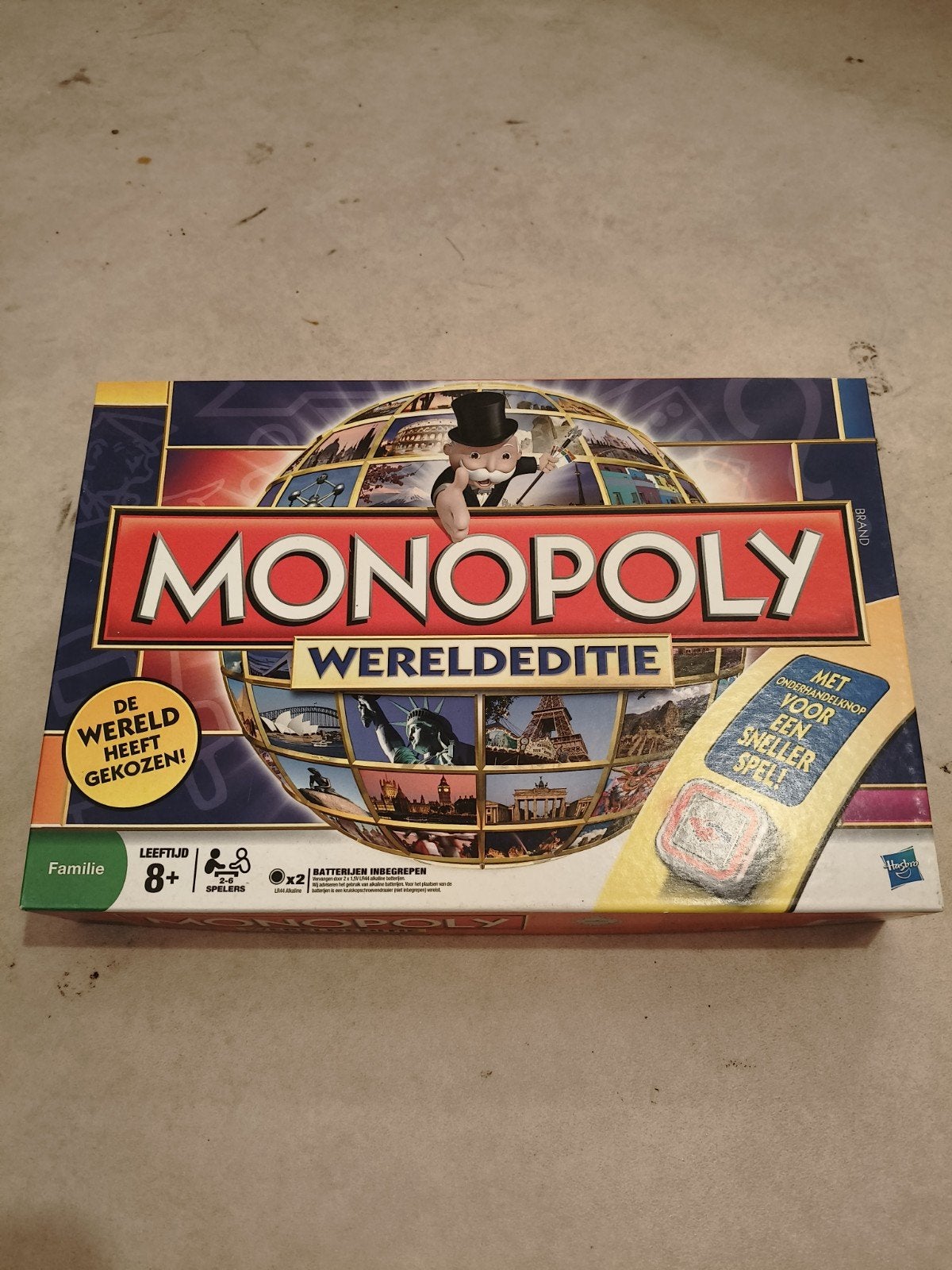 Monopoly wereldeditie, Vijf spelers of meer, Ophalen of Verzenden, Zo goed als nieuw