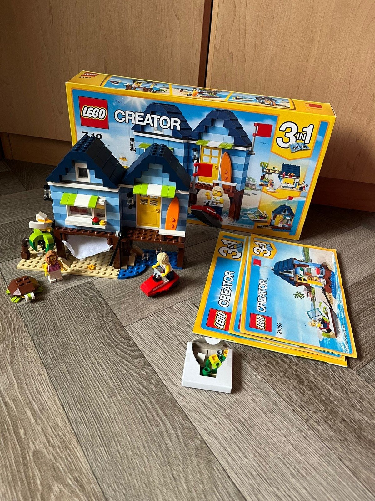 Lego 31063 Strandhuisjes, Kinderen en Baby's, Speelgoed | Duplo en Lego, Lego, Ophalen of Verzenden, Zo goed als nieuw, Compleet