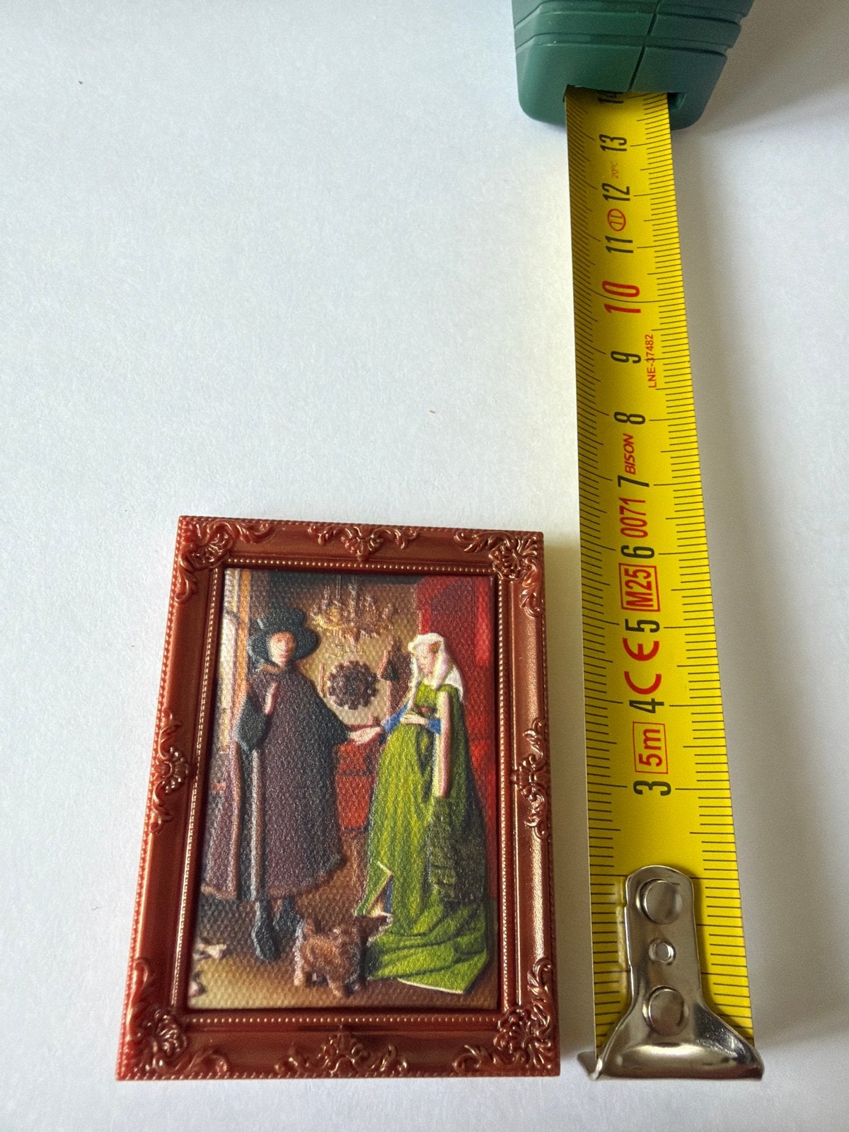 Miniatuur schilderij: Het Arnolfini Portret zuru, Antiek en Kunst, Kunst | Schilderijen | Klassiek, Paneel, Verzenden, Portret of Personen