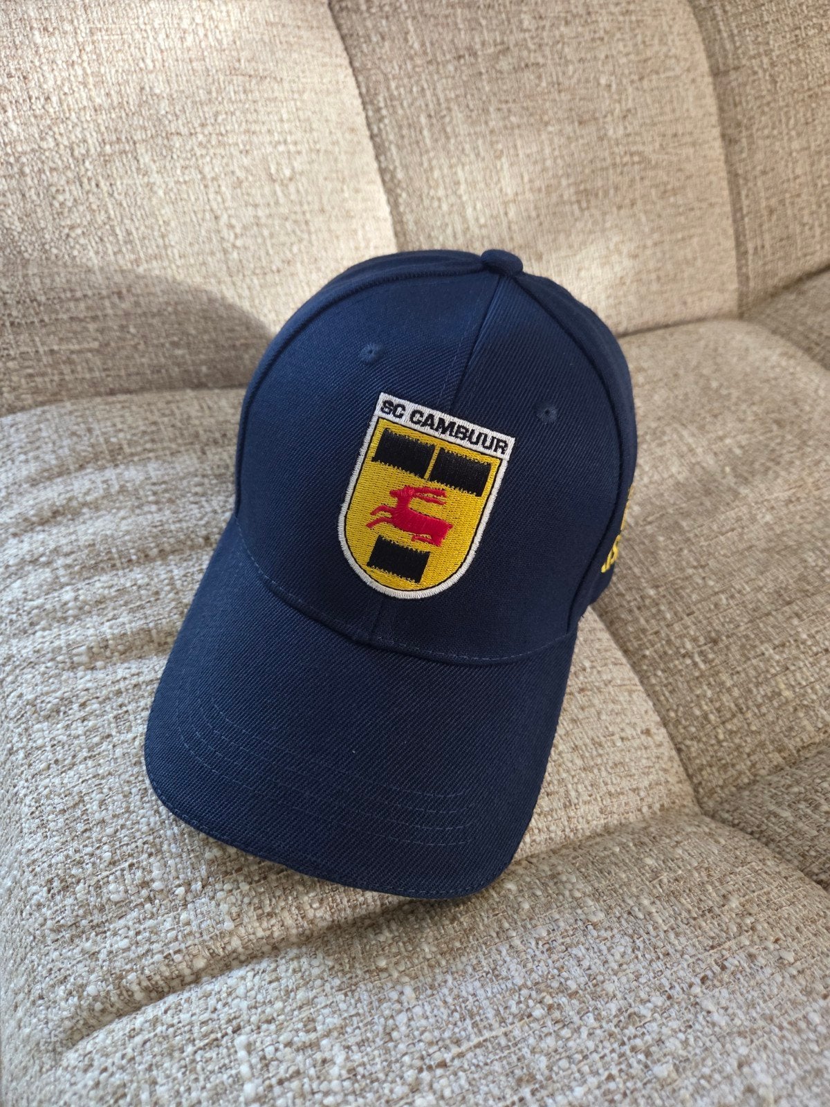 SC Cambuur pet - Blauw met logo, Kleding | Heren, Hoeden en Petten, Verzenden, One size fits all, SC Cambuur, Pet