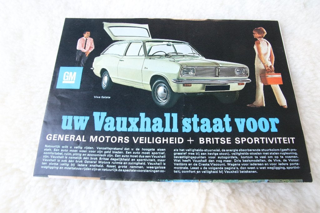 Vauxhall vouwfolder, Ophalen of Verzenden, Gelezen, Overige merken