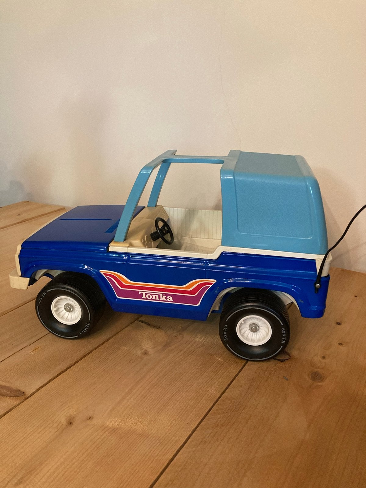 Vintage Tonka Jeep Speelgoedauto - Blauw, Ophalen of Verzenden, Zo goed als nieuw
