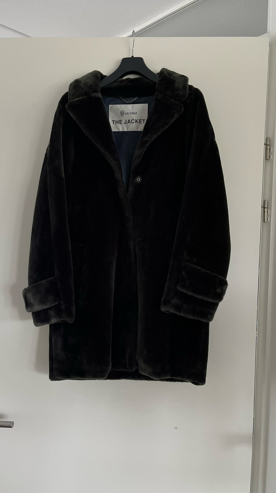 GIACOMO donkergroene teddy jas mt.42/44, Verzenden, Gedragen, Maat 42/44 (L), Groen