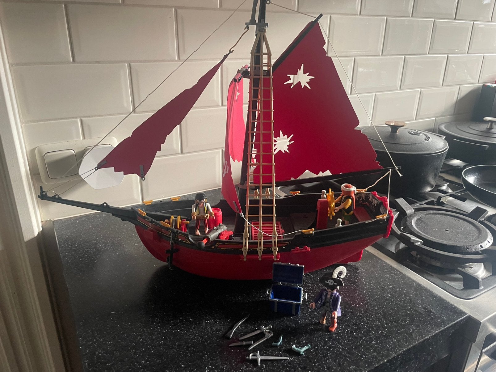 Playmobil 3900 Piratenschip, Ophalen of Verzenden, Zo goed als nieuw