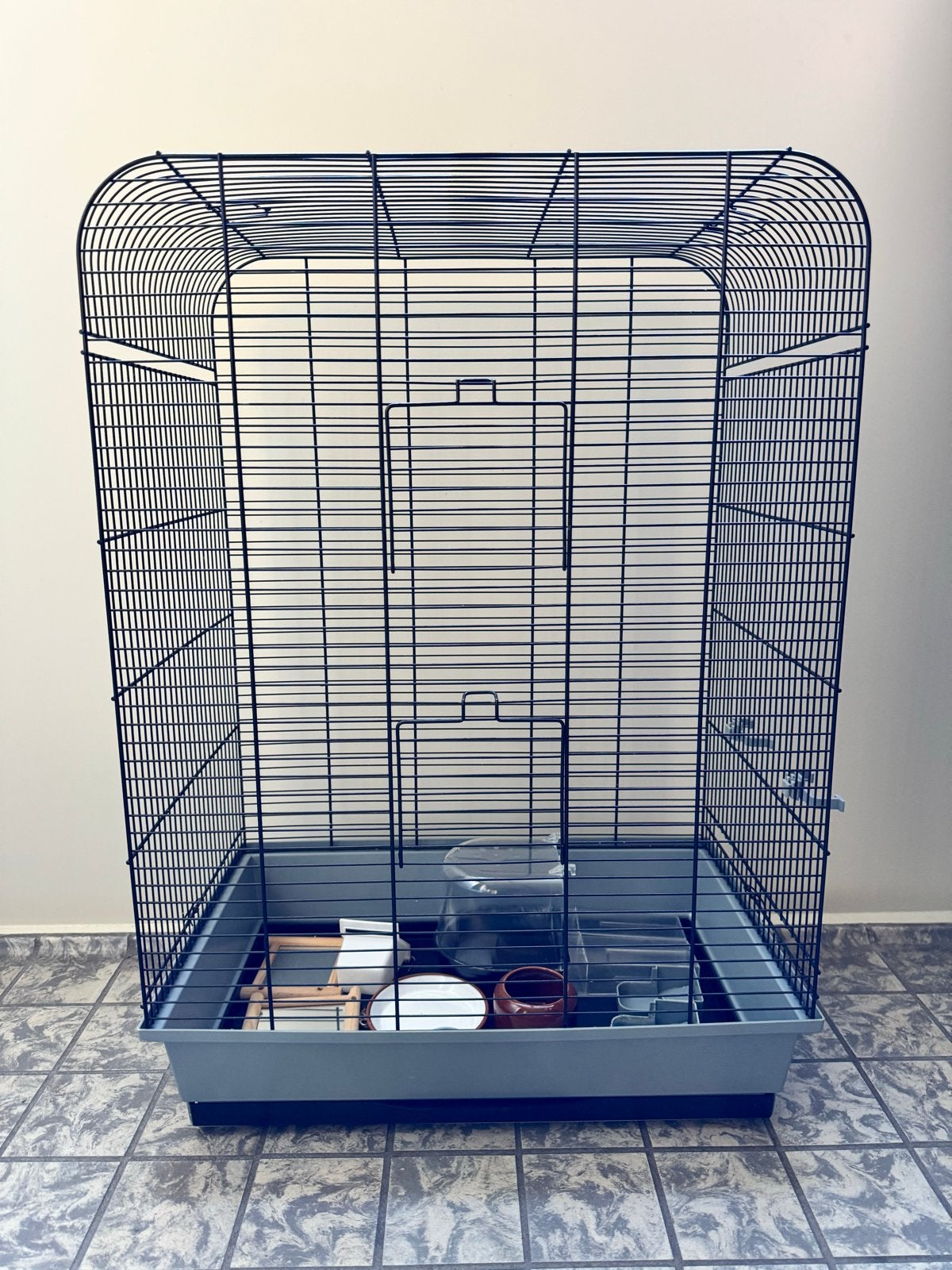 Vogelkooi, gebruikt maar netjes., Ophalen, Gebruikt, Metaal, Vogelkooi