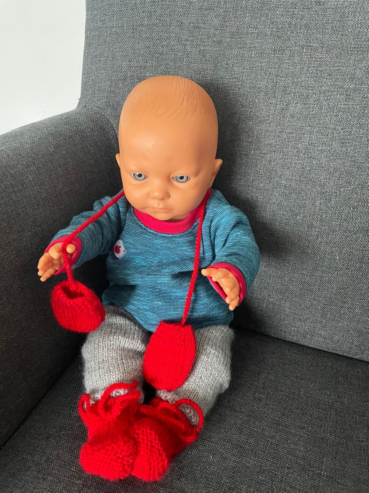 Jongens babypop padt babyborn kleding, Ophalen of Verzenden, Zo goed als nieuw, Babypop