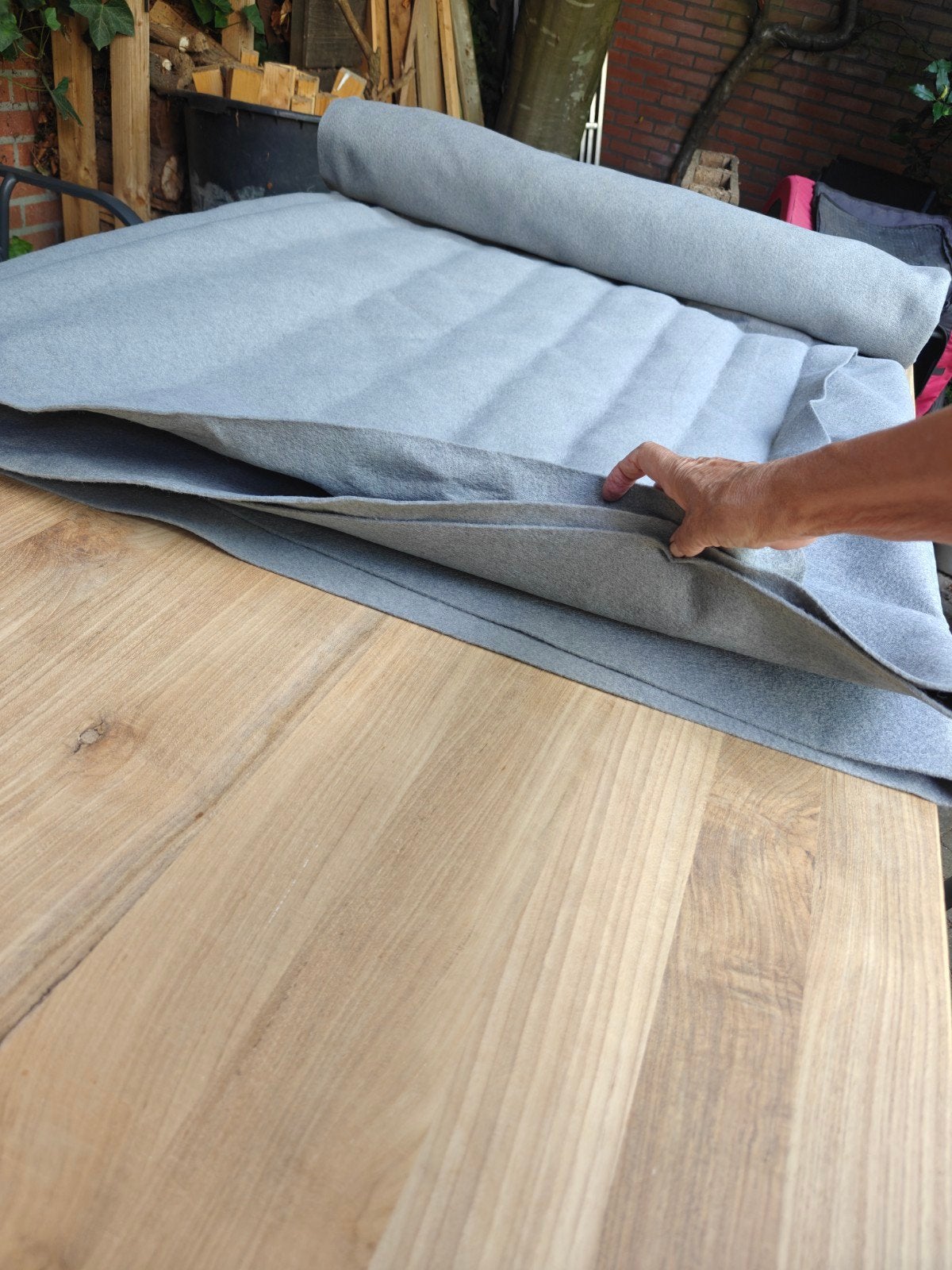 Vilt vr bekleding van camper, boot of caravan, 2x4,5 nieuw, Ophalen, Nieuw, Grijs, Overige typen