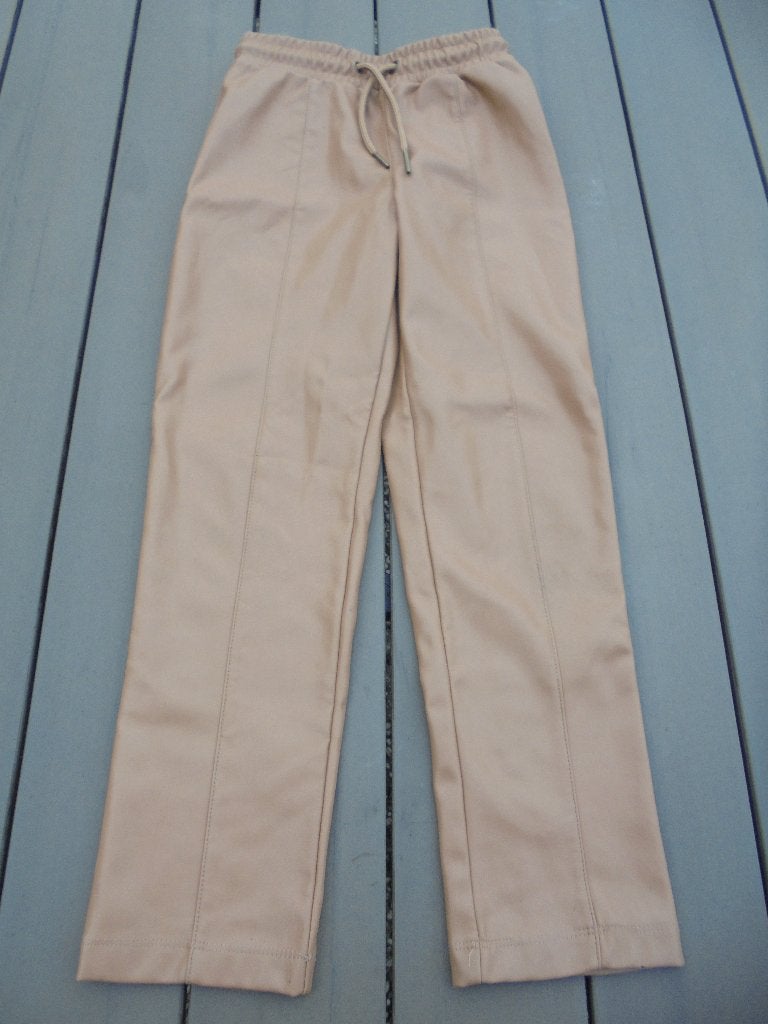 Lichtbruine nep leren broek JM, Broek, Meisje, Ophalen of Verzenden, Zo goed als nieuw