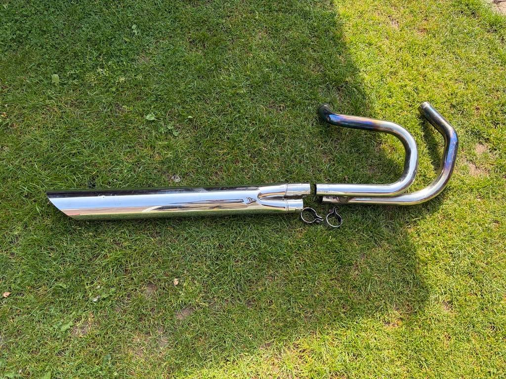 2 in 1 Sportster Ironhead uitlaat  *Zeldzaam*, Motoren, Ophalen of Verzenden