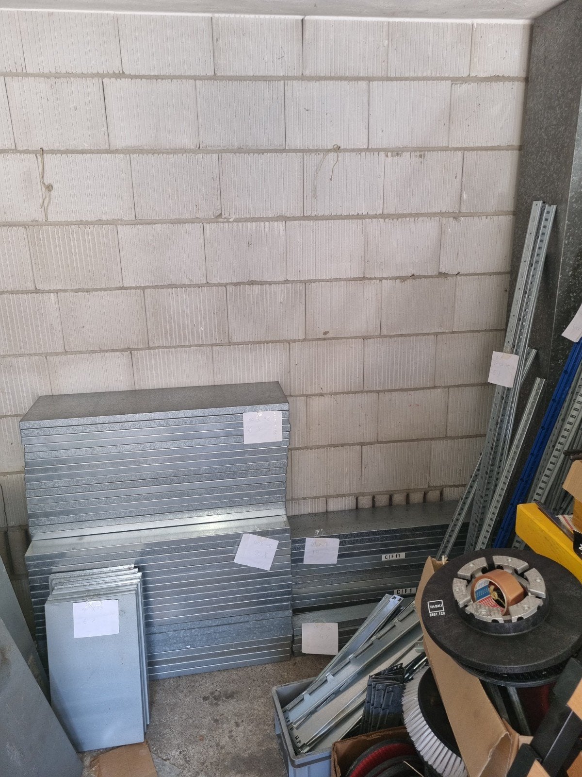 Legbordstelling - Diverse metalen planken gs-3, Ophalen, Gebruikt