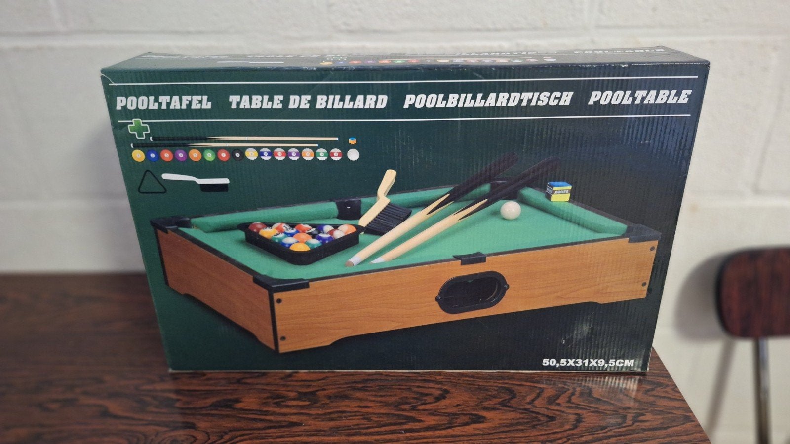 Mini Pooltafel - Draagbaar en Compleet, Ophalen of Verzenden, Zo goed als nieuw, Pooltafel
