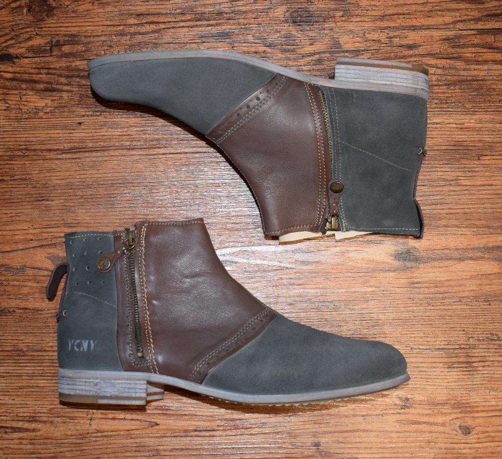YELLOW CAB - leren enkelboots Tanner antraciet - maat 41, Overige kleuren, Boots, Nieuw, Ophalen of Verzenden