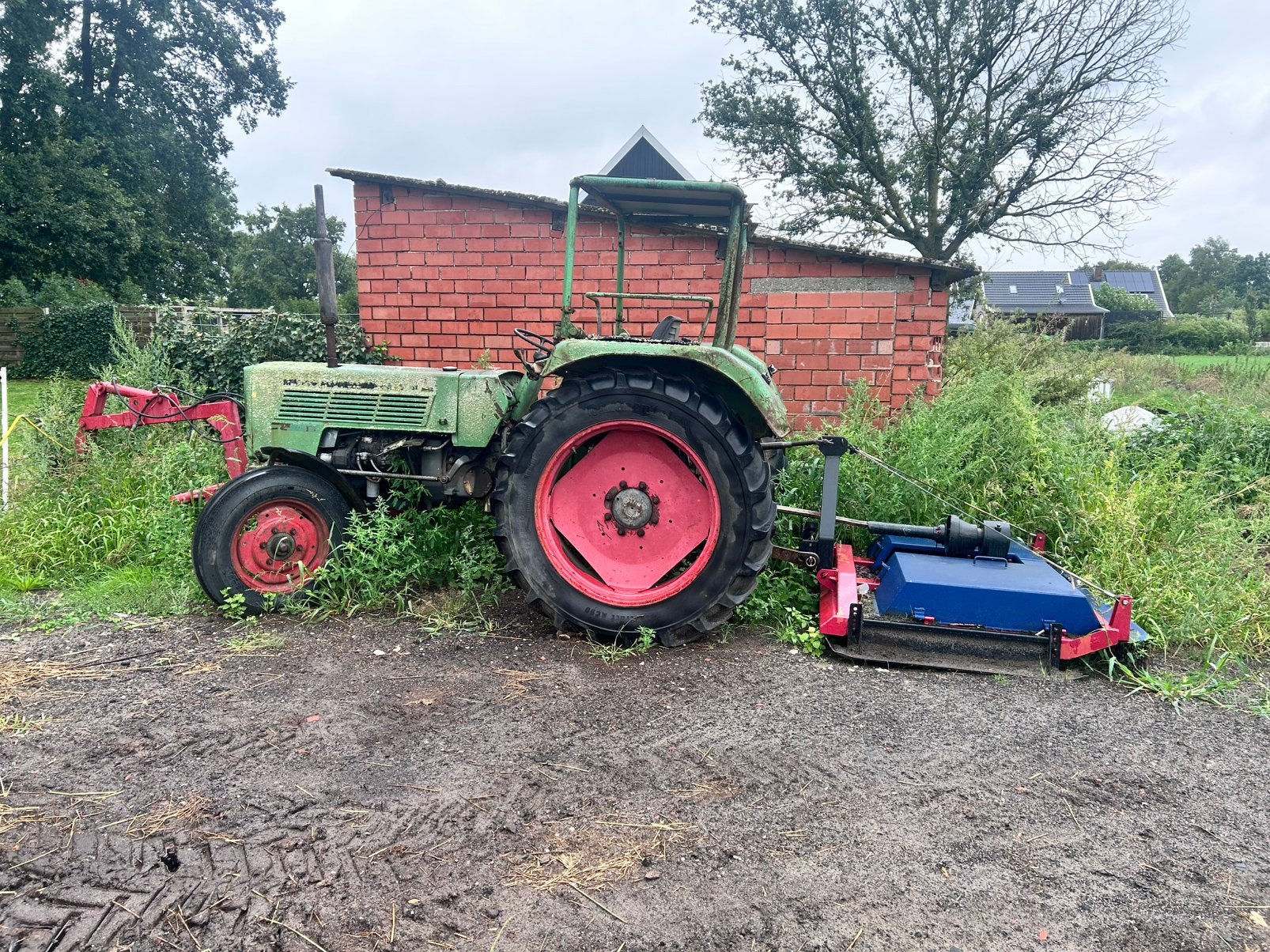Fendt Farmer s 104 trekker tractor met weidemaaier, Ophalen, Gebruikt, Tot 80 Pk, Fendt