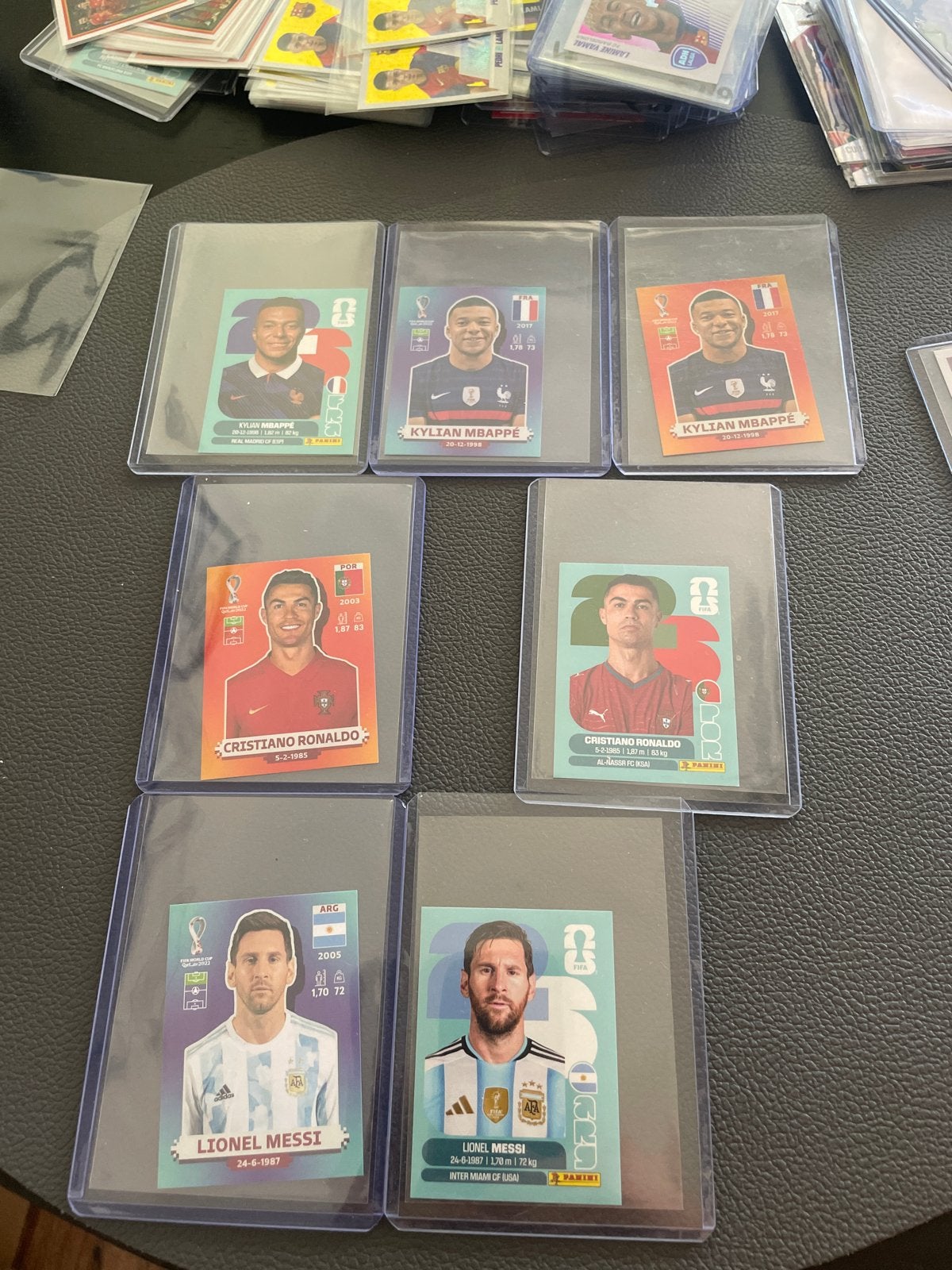 Voetbal Spelerskaarten: Messi, Ronaldo, Mbappé (Panini), Ophalen of Verzenden, Zo goed als nieuw, Buitenlandse clubs, Spelerskaart