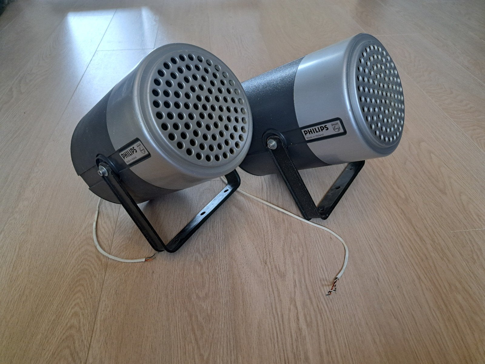 Vintage Philips speakers - uniek design, Audio, Tv en Foto, Luidsprekers, Philips, Gebruikt, Inclusief kabels, Ophalen of Verzenden