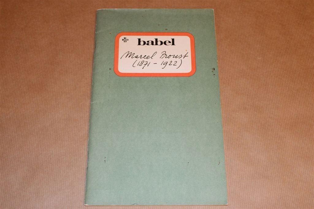 Marcel Proust — Uitgave KRO-Programma \'Babel\' [1975], Ophalen of Verzenden, Gelezen