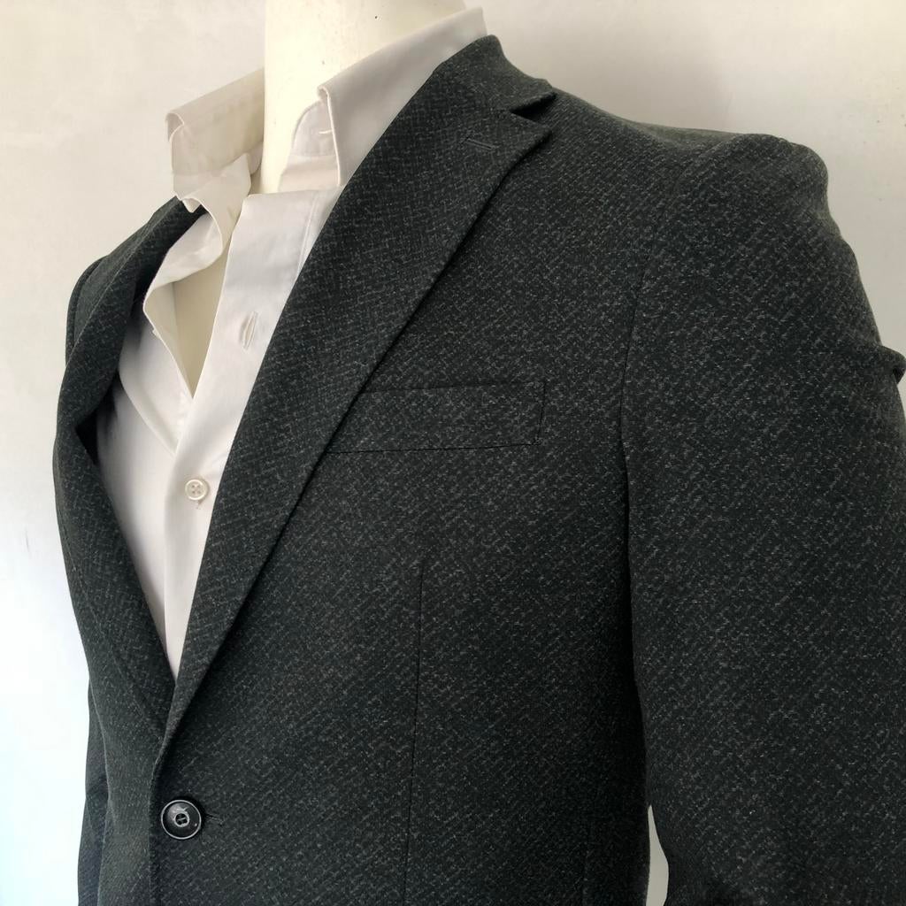 Steven van Vliet colbert - viscose blend - heren donkergroen, Kleding | Heren, Kostuums en Colberts, Verzenden, Zo goed als nieuw