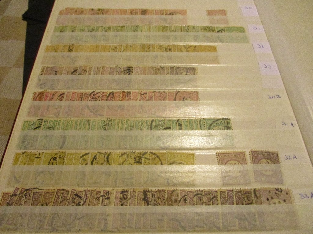 postzegels cijfer NVPH 30 tm NVPH 33 oa ongebruikt, Postzegels en Munten, Ophalen of Verzenden, T/m 1940, Gestempeld