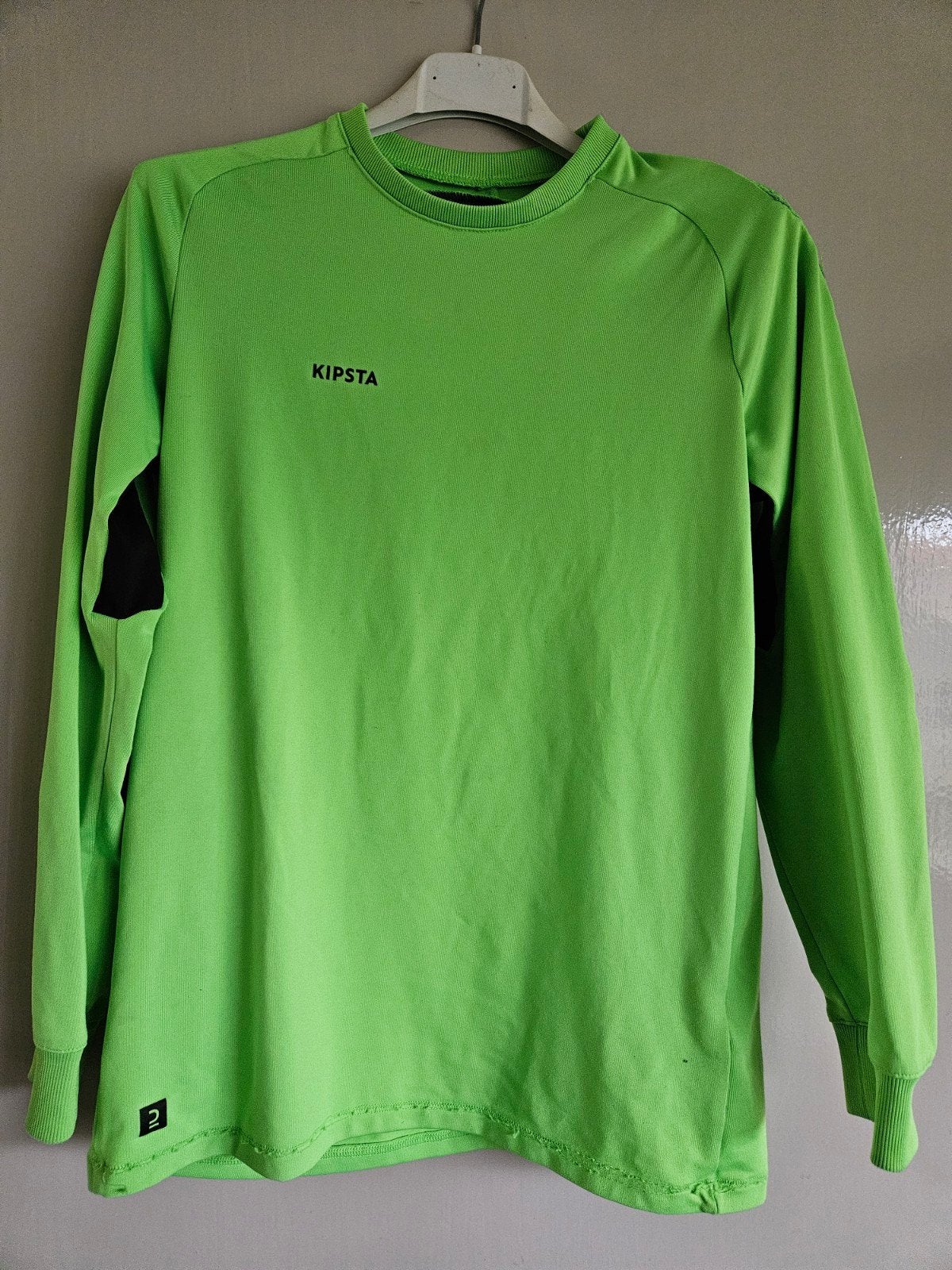 Groen Kipsta voetbalshirt - Junior 12-13 jaar (151-160 cm), Kinderen en Baby's, Gebruikt, Sport- of Zwemkleding, Decathlon, Ophalen of Verzenden