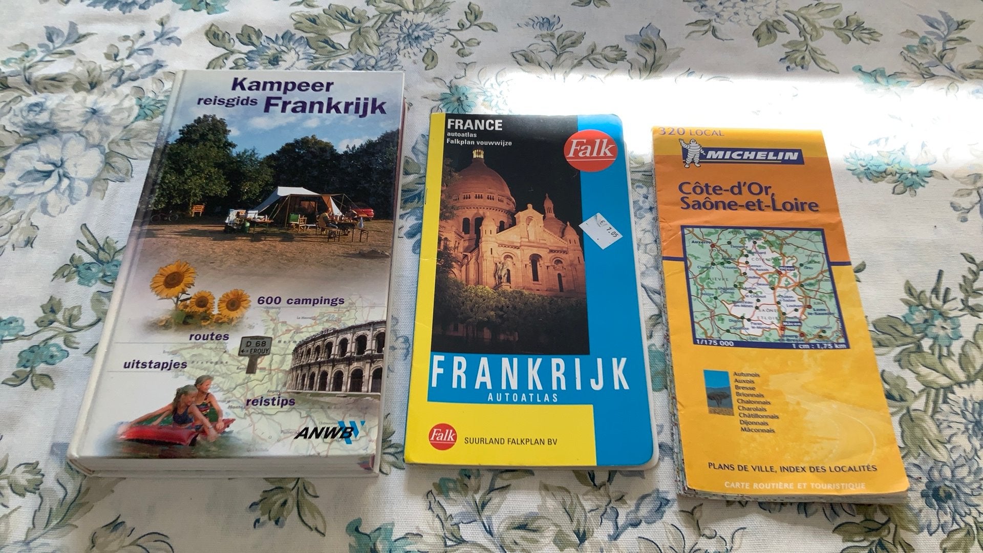 ANWB kampeer-reisgids Frankrijk+autoatlas Falke+Michelin, Gelezen, Diverse, Ophalen of Verzenden, Landkaart