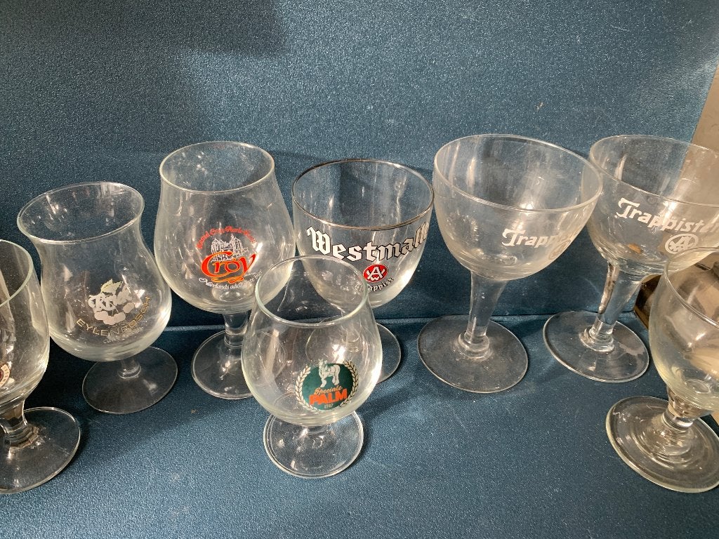 Bierglazen collectie: Trappist, Westmalle, Palm en meer, Verzamelen, Ophalen of Verzenden, Zo goed als nieuw, Glas of Glazen, Overige merken