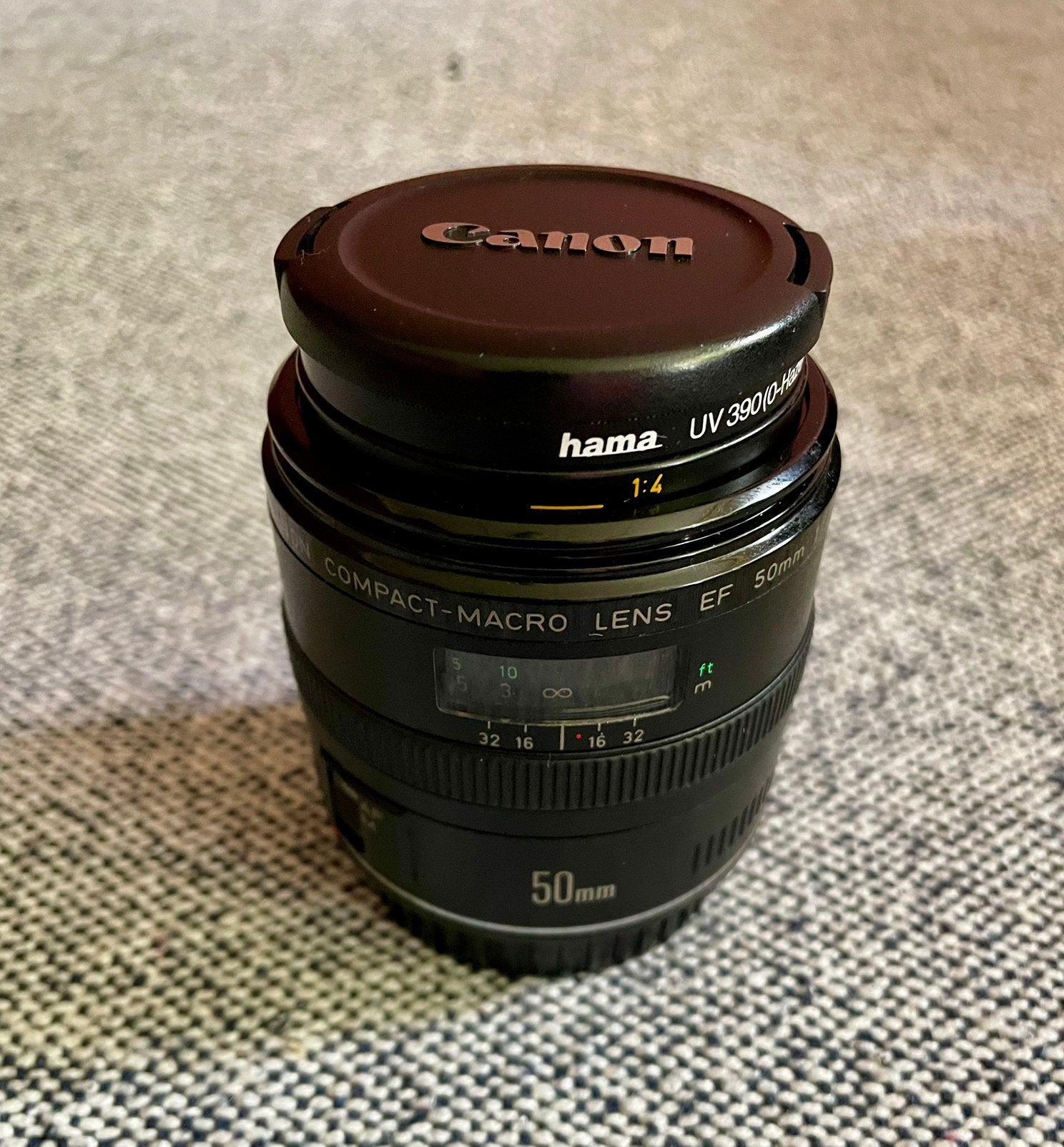Canon  EF 50mm f/2.5 Compact Macro, Ophalen of Verzenden, Gebruikt, Macrolens